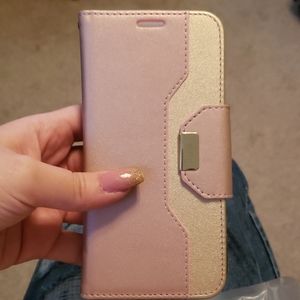 Galaxy S7 Edge Wallet Phone Case W/ Mirror